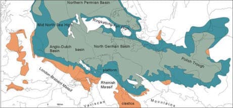 De Zechstein zee, Het carboon 250 miljoen jaar later